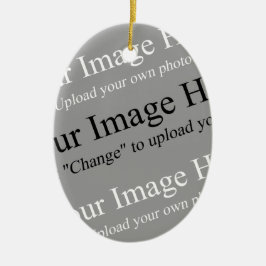 Aangepaste Foto Ovaal Ornament Sjabloon