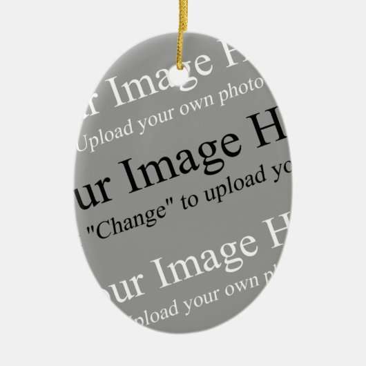 Aangepaste Foto Ovaal Ornament Sjabloon (Voorkant)