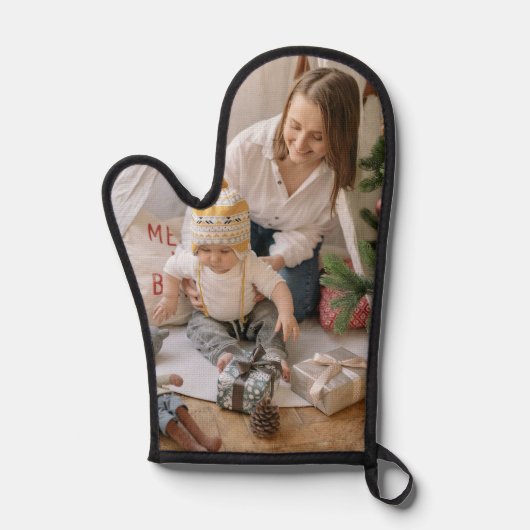 Aangepaste Foto Oven Mitt en Pot Houders Ovenwant (Voorkant)