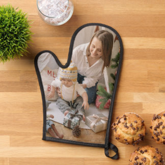 Aangepaste Foto Oven Mitt en Pot Houders Ovenwant