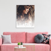 Aangepaste foto overlay script Wees wild wees vrij Canvas Afdruk (Insitu (Woonkamer))