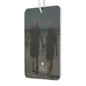 Aangepaste Foto Paar Gift Jubileum Initiaal Auto Luchtverfrisser (Links)