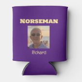 Aangepaste foto Paarse en Gold Norseman Blikjeskoeler (Voorkant)