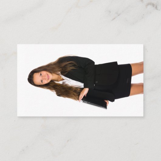 Aangepaste foto Paarse Ombre Glitter Professional Visitekaartje (Achterkant)