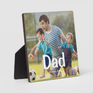 Aangepaste foto 'Papa bestaat' Fotoplaat