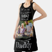 Aangepaste foto papa citaat script vaders dag cade schort (Insitu)