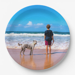 Aangepaste foto papieren borden Uw eigen ontwerp m Bordje