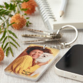 Aangepaste foto personaliseren Sleutelhanger (Voorkant Rechts)