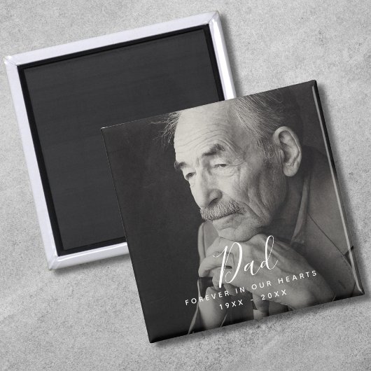 Aangepaste foto Persoonlijke gedenkdag Magneet