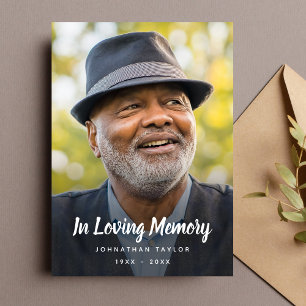 Aangepaste foto Persoonlijke Memorial Tribution Fu Kaart