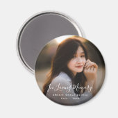 Aangepaste foto Persoonlijke Memorial Tribution Fu Magneet (Voorkant / Achterkant)