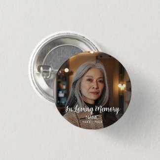 Aangepaste foto Persoonlijke Memorial Tribution Fu Ronde Button 3,2 Cm