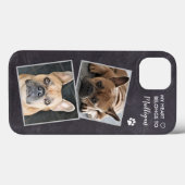 Aangepaste foto Pet Dog Collage Stijlvolle Citaat  Case-Mate iPhone Case (Achterkant (horizontaal))