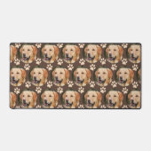 Aangepaste foto Pet Photo Pattern Dog Bureaumat (Voorkant)
