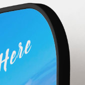 Aangepaste foto Pickleball Paddle met tekstnaam (Links Detail)