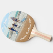 Aangepaste foto Ping Pong Paddle met tekstnaam Tafeltennisbatje (Zijkant)