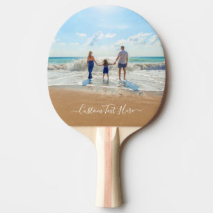 Aangepaste Foto Ping Pong Paddle Uw Foto's en Teks Tafeltennisbatje