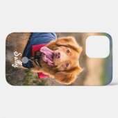 Aangepaste foto-plaatsnaam van Dog Cat Case-Mate iPhone Case (Achterkant (horizontaal))