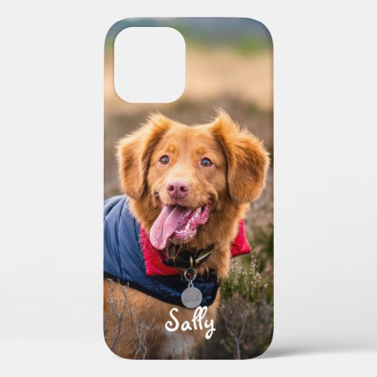 Aangepaste foto-plaatsnaam van Dog Cat Case-Mate iPhone Case (Achterkant)