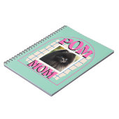 Aangepaste Foto Pom Dog Mom Shirt Pomeranian Owner Notitieboek (Linkerzijde)