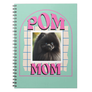 Aangepaste Foto Pom Dog Mom Shirt Pomeranian Owner Notitieboek