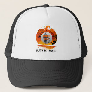 AANGEPASTE FOTO POMPOEN HALLOWEEN CADOS TRUCKER PET