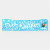 Aangepaste foto Pool verjaardagsfeest Pool water r Spandoek (Horizontaal)