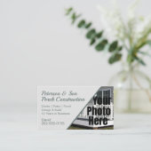 Aangepaste foto-poort Patio Deck Construction Visitekaartje (Staand voorkant)