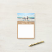 Aangepaste Foto Post-it® notes met Tekst (Op bureau)