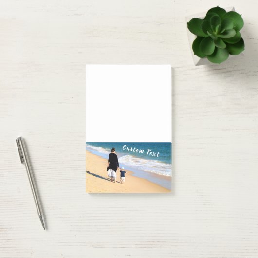 Aangepaste Foto Post-it® notes met Tekst (Kantoor)