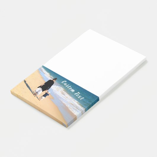Aangepaste Foto Post-it® notes met Tekst (Schuin)