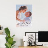 Aangepaste foto Poster met Whimsical Script (Thuiskantoor)