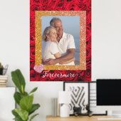 Aangepaste foto poster voor altijd meer paar (Thuiskantoor)