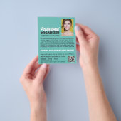 Aangepaste foto, professionele organisator flyer (Hand)