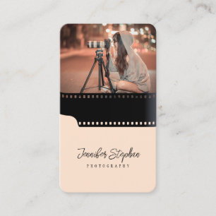 Aangepaste foto QR Code Film Roll Fotograaf Rendy Visitekaartje