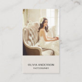 Aangepaste Foto QR Code Social Media Fotograaf Visitekaartje (Voorkant)