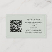 Aangepaste Foto QR Code Visitekaartje (Achterkant)