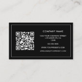 Aangepaste foto QR-code visitekaartje (Achterkant)