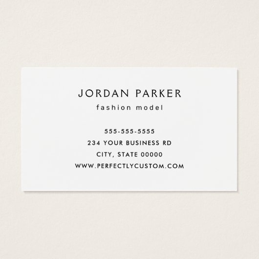 Aangepaste foto QR code witte visitekaartjes (Achterkant)