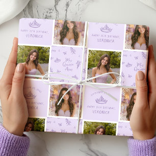 Aangepaste Foto Quinceanera inpakpapier