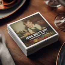 Aangepaste foto retro koele leuke verjaardagsfeest