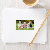 Aangepaste foto Return Address Label Modern (Insitu)