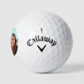Aangepaste Foto Rode Hart Valentijnse Gift Golfballen (Logo)