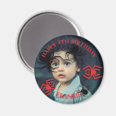 Aangepaste foto Rond Magnet Magneet (Voorkant / Achterkant)