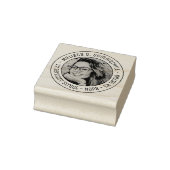 Aangepaste foto ronde adres 	rubberstempel (Stempel)