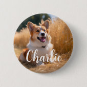 Aangepaste foto ronde button 5,7 cm (Voorkant)