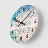 Aangepaste foto ronde klok (Hoek)