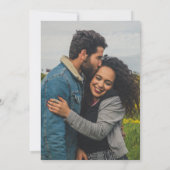 Aangepaste foto Roze Bloemen Save The Date (Achterkant)