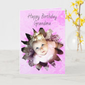 Aangepaste foto-roze Waterverf Kaart voor ventilat (Gele Bloem)