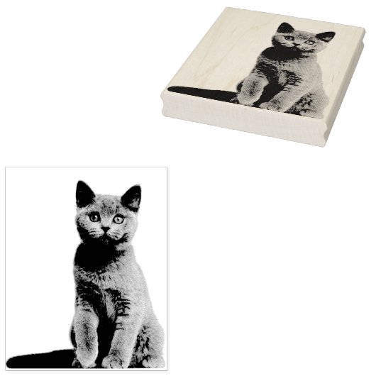 Aangepaste foto Rubber Stamp Rubberstempel (Gestempeld)